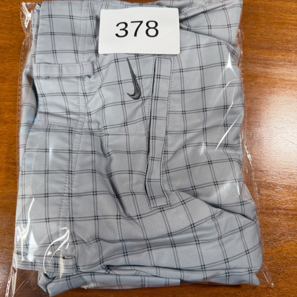 Nike Golf Shorts Mens 42 Grey Plaid Dri-FIT Standard Fit Flat Front 0626-0378 - Picture 11 of 11